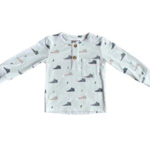 Baby Sprouts: Long Sleeve Henley - Sneakers
